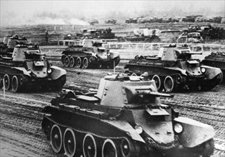 World War Two: Soviet BT-7 tanks