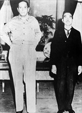 General Mac Arthur and Emperor Hiro-Hito