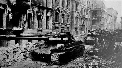 Soviet tanks in Berlin