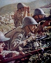 Bulgarian infantry during the German summer offensive