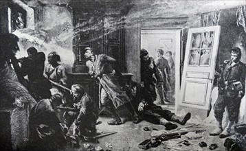 a scene from the Battle of Sedan