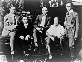 Members of the Famous Players-Lasky Corporation: left to right: Lasky