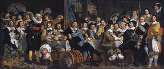 Amsterdam citizens celebrating the Peace of Munster. Painting by Bartholomeus van der Helst.