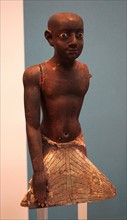 Gilded wooden statuette