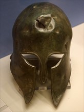 Bronze Corinthian-type helmet