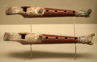 Pottery flutes from Isla de Sacrificios