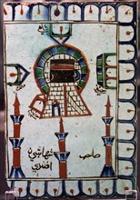 Tile depicting the Ka'aba from Iznik