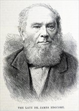 Engraved portrait of Dr. James Edgcome