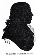 Silhouette of Robert Burns