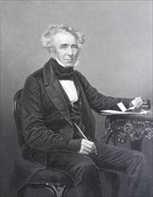 Engraved portrait of James William Gilbart
