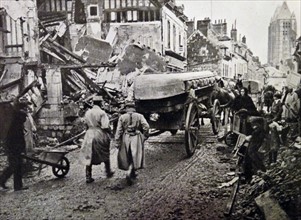 Noyon after it was retaken from the German's during World War One