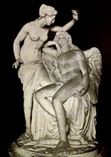 Sculpture of 'Love and Psyche' by François-Nicolas Delaistre