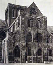 the exterior of Winchester Cathedral