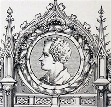 Engraved portrait of George Gordon Byron