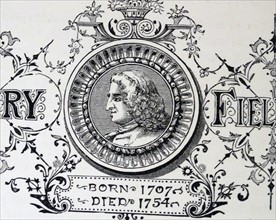 Engraved portrait of Henry Fielding