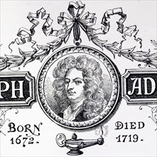 Engraved portrait of Joseph Addison