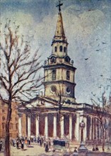 Coloured sketch of St Martin-in-the-Fields