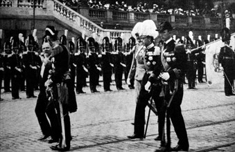 President Raymond Poincaré and King Gustaf V of Sweden
