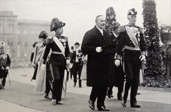 President Lauri Kristian Relander and King Gustaf V of Sweden in Stockholm