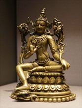 Bronze seated figures of Avalokiteshvara