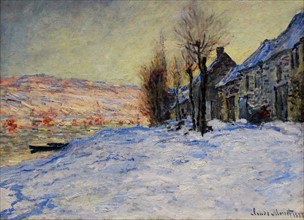 Lavacourt under Snow' by Claude Monet