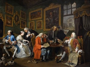 The Marriage Settlement' by William Hogarth