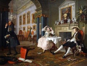 Marriage à-la-mode: 2. The Tête à Tête' by William Hogarth
