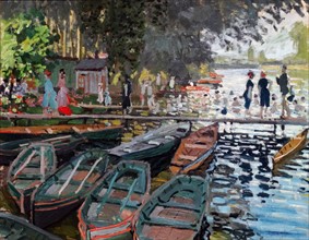 Bathers at La Grenouillère' by Claude Monet