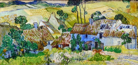 Farms near Auvers' by Vincent van Gogh