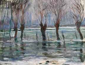 Flood Waters' by Claude Monet