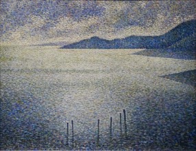Coastal Scene' by Théo van Rysselberghe