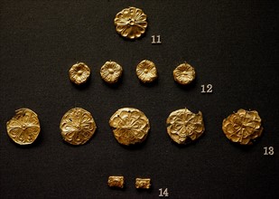 Gold leaf pendants