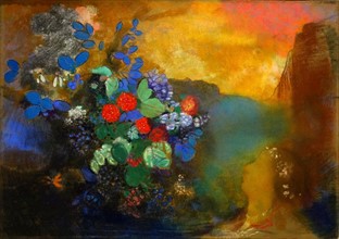 Ophelia among the Flowers' by Odilon Redon