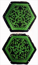 Hexagonal tiles from Iran