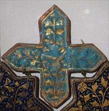 Lajvardina star and cross tiles