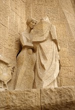 Details from the exterior of the Basílica i Temple Expiatori de la Sagrada Família