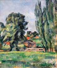 Cézanne, Landscape with Poplars