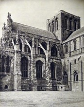 the exterior of Winchester Cathedral