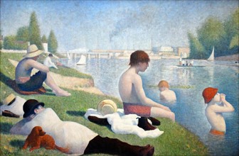 Bathers at Asnières' by Georges-Pierre Seurat