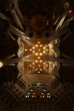 Details from the interior of the Basílica i Temple Expiatori de la Sagrada Família