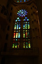 Water of Life' window at the Basílica i Temple Expiatori de la Sagrada Família
