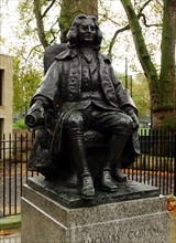 Statue of Thomas Coram outside of the Foundling Museum in London