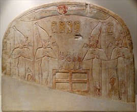 Votive stela for deified Kings from the 18th Dynasty