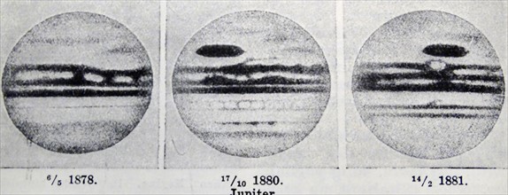 Photographic prints of the planet Jupiter