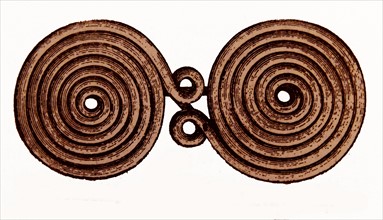 Example of decorative coiled bronze