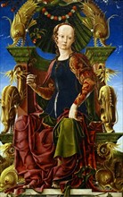 Painting of an Allegorical Figure of Calliope by Cosimo Tura