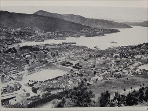 Illustration depicting views of Bergen