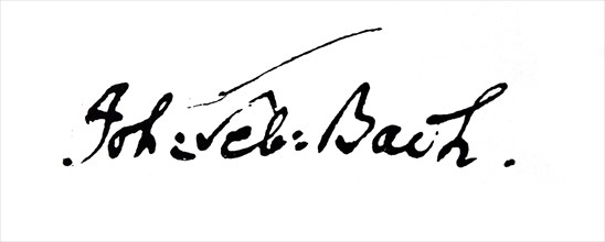 Signature of Elias Gottlob Haussmann