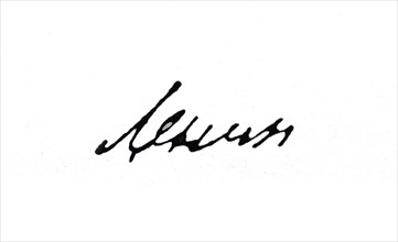 Signature of Vladimir Lenin