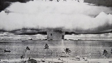 Atomic bomb at Bikini Atoll in Micronesia